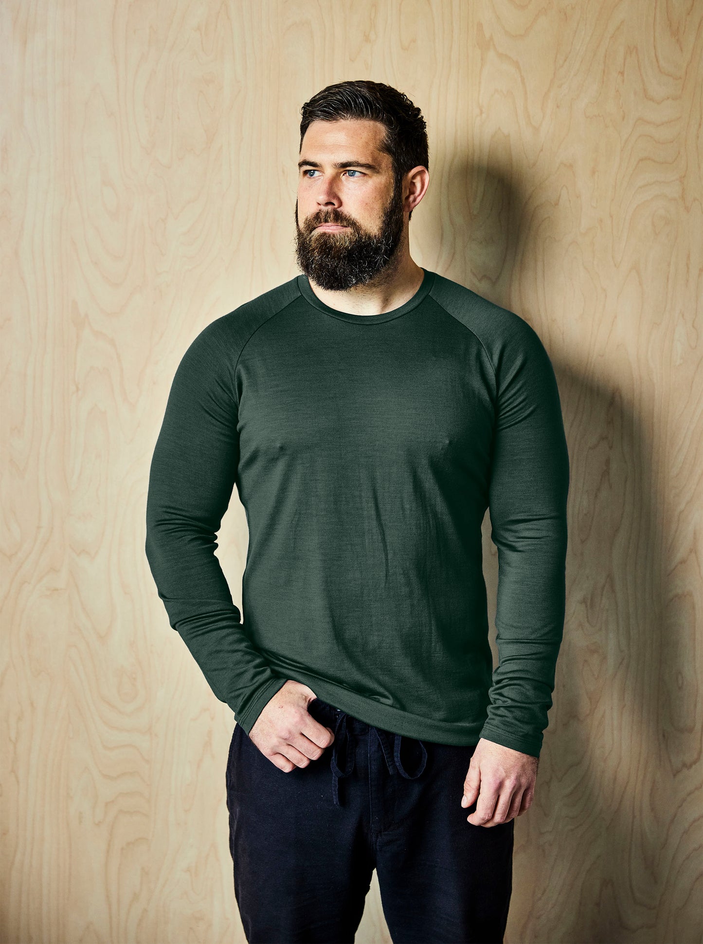 OG Long Sleeve with Thumbloops, Military Green