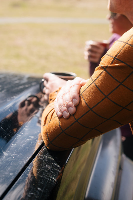 OG Long Sleeve with Thumbloops, Rust Check