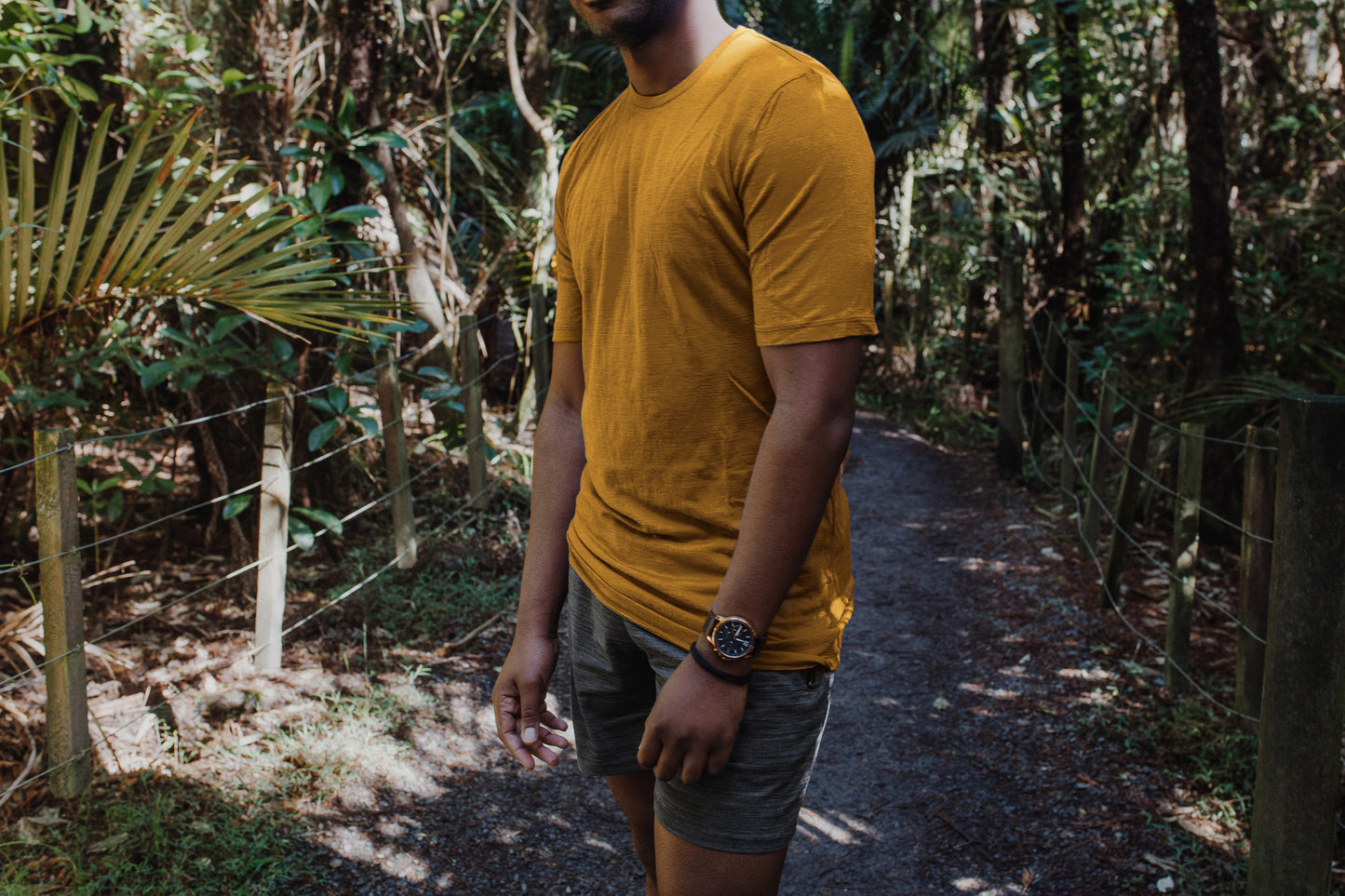 Men's Crew Short Sleeve T, Ochre