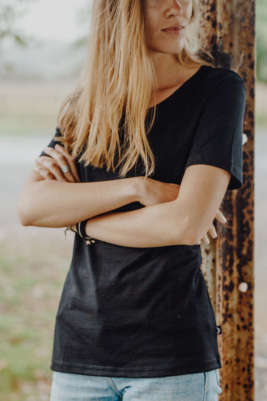 Women's Crew T-Shirt Short Sleeve, Cement