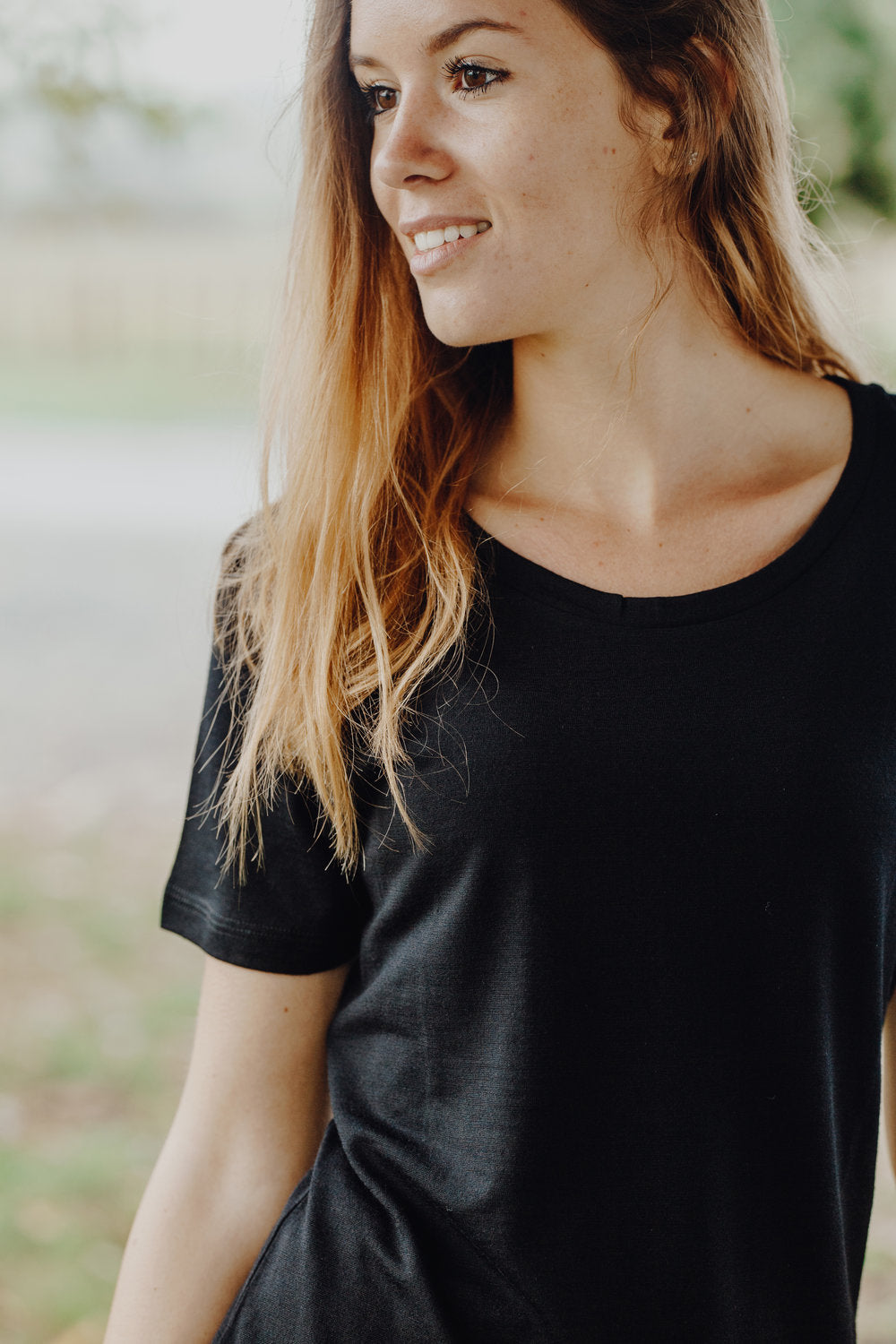 Women's Crew T-Shirt Short Sleeve, Red