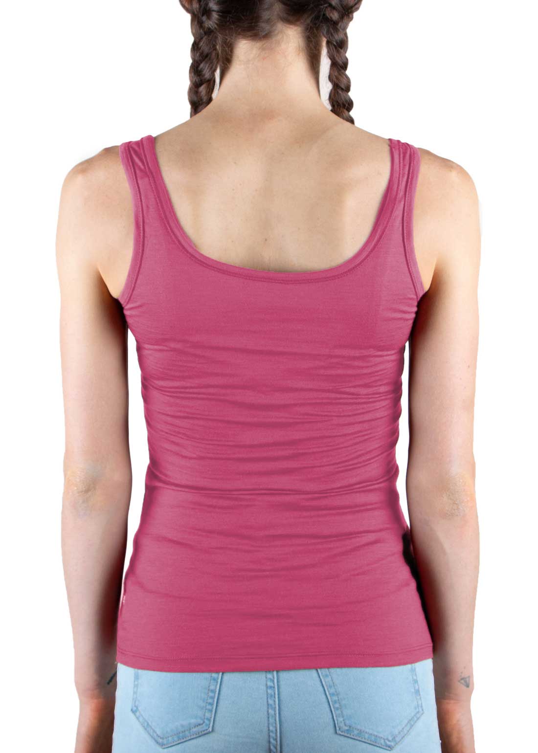 Women's Scoop Neck Tank Top, Pink