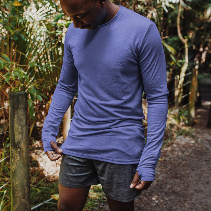 OG Long Sleeve with Thumbloops, Orbit Blue